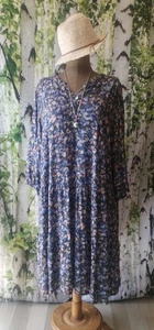 Betty Barclay 44 46 48 Midi BlusenKleid Tunika SommerKleid Strand Blumenmuster - Bild 1 von 14