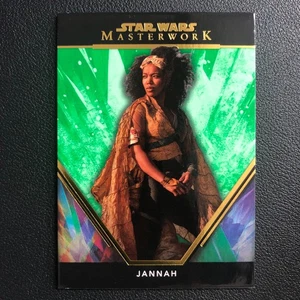 2024 Topps Star Wars Masterwork #38 Jannah Green /99 - Picture 1 of 3