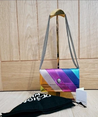 🦅Kurt Geiger London Kensington Quilted Rainbow leather Wallet/Bag New - image 1 of 4
