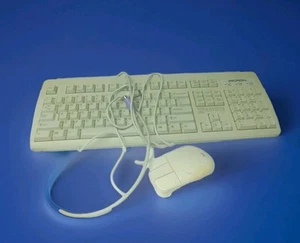 Keyboard Vintage Retro Micron NMB RT2258TW W/ IMSI Mouse, Built In Number Pad.  - Picture 1 of 7