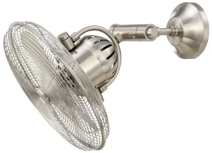 14" Craftmade Bellows IV Nickel Oscillating Wall Fan - Picture 1 of 1