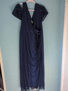 Kiyonna Damen Cocktailkleid Spitze Blau Größe 2x - Bild 1 von 7