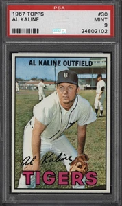 1967 Topps #30 AL KALINE Tigers PSA como nuevo 9+ y centrado - ¡Una copia de estante superior! - Imagen 1 de 2