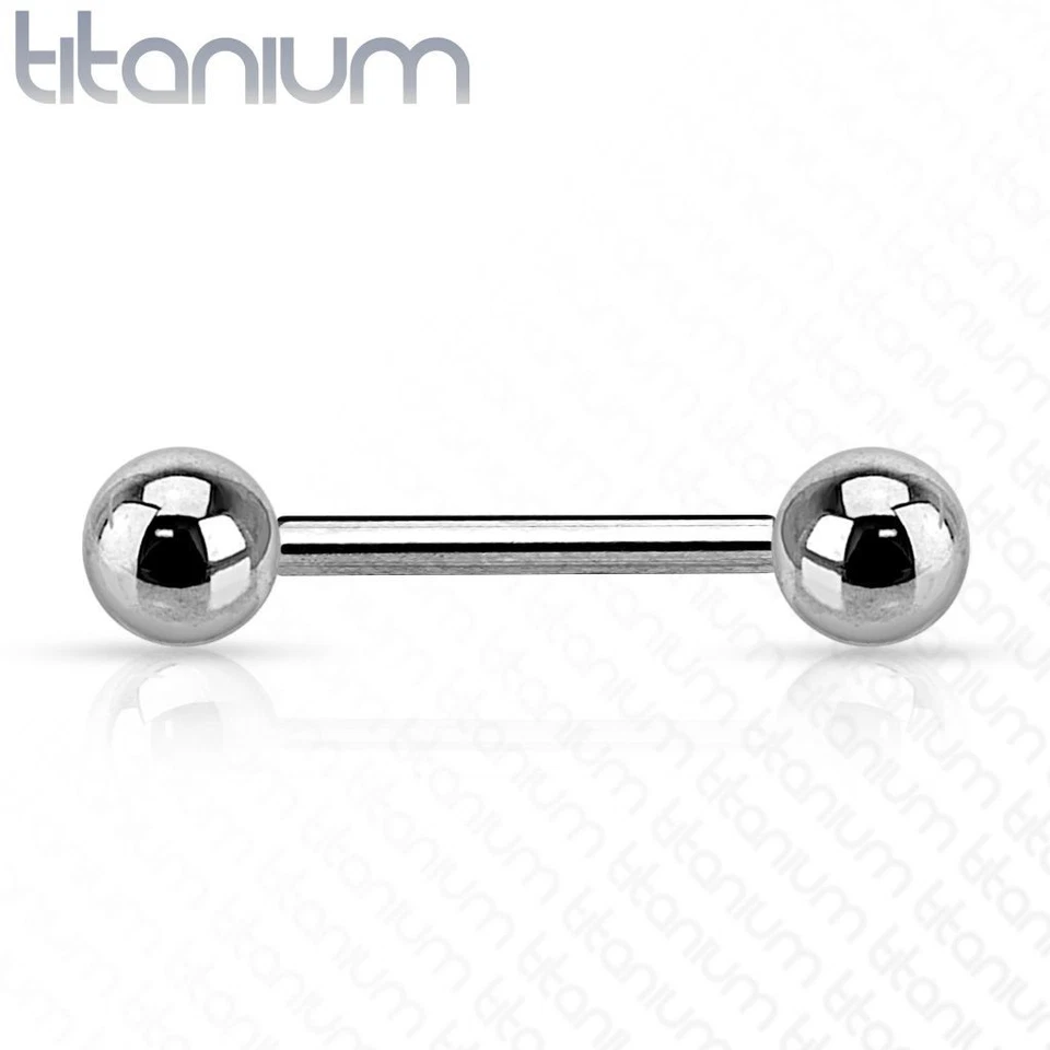 Piercing Barbell Sfere Titanio G23 (Lingua, Orecchio, Capezzolo) - Immagine 1 di 1