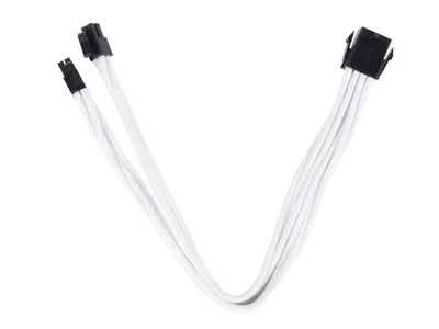Silverstone SST-PP07-EPS8W (White) 8pin to EPS12V 8(4+4)Pin Connector Cable - Image 1 of 2