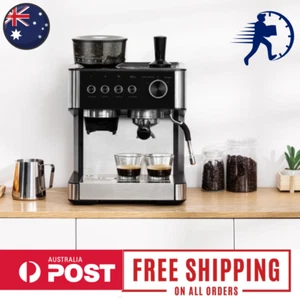 Espresso Barista Coffee Machine with Grinder, Stainless Steel, Coffee, Kogan, AU - Picture 1 of 10