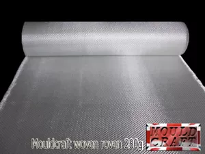 280g Fibreglass Woven Roving Mat 300gm 5m x 1m uses RESIN MOULDS - FREE SHIPPING - Picture 1 of 1