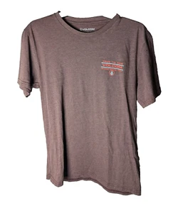 Volcom T-Shirt Herren Rot Large Kurzarm Rundhals Grafik Tee Surf Skate - Bild 1 von 3