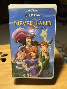 Return to Never Land Peter Pan (VHS, 2002) Very Good Condition Walt Disney - Picture 1 of 20