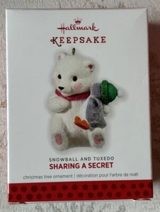 2013 Hallmark Snowball & Tuxedo Ornament #13 In Series Polar Bear Penguin Secret - Picture 1 of 1