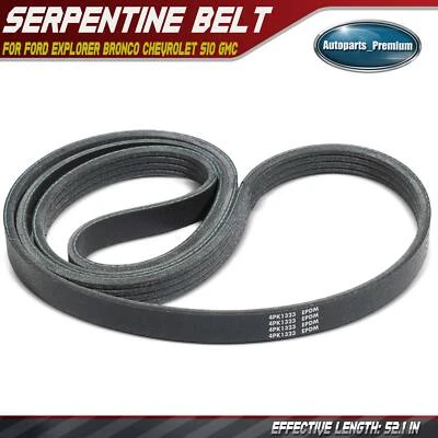 52.1" Serpentine Belt for Ford Explorer Bronco Chevrolet S10 GMC Astro General - Image 1 of 4