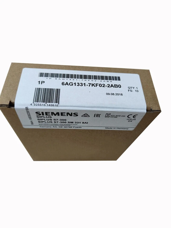 6AG1331-7KF02-2AB0 New Siemens PLC Module 6AG1331-7KF02-2AB0 1PCS - Bild 1 von 1