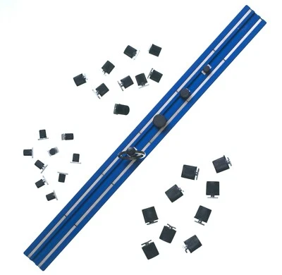 MR12B MagRail TL 12" Zócalo Magnético Azul Herramienta Riel de Almacenamiento 30 Piezas 1/4, 3/8, 1/2"  Foto 1 de 4