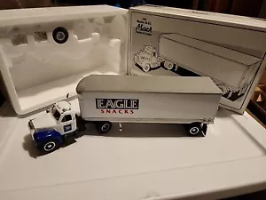 1994 First Gear 1960 Mack Model B-61 Tractror Trailer Eagle Snacks #4 #19-1394 - Picture 1 of 8