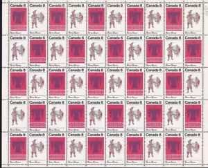 Canada 1973 Algonkians, MNH folded full sheet of 50, sc#568-569 - Picture 1 of 1