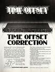 vtg 80s TOC-23 TIME OFFSET CORRECTION MAGAZINE PRINT AD PINUP Pro Audio Systems 