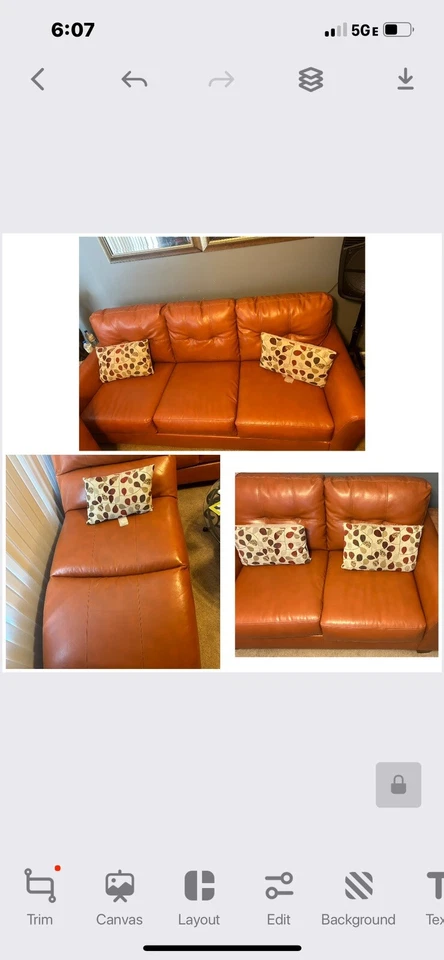 3 piece living room furniture set used - Image 1 of 1