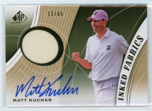 2012 SP Game Used Edition Inked Fabrics /65 Matt Kuchar #IF-MK Auto - Picture 1 of 2