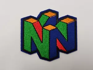 1pc N64 iron or sew on Patch badge Nintendo console game - Picture 1 of 2