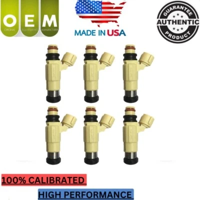 NOVO fabricante de equipamento original x6 injetores de combustível compatível com 2001-2006 Suzuki XL-7 Grand Vitara 2.7L Inp-774 - Imagem 1 de 4