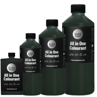 ALL IN ONE DARK GREEN Leather Colourant. Repair Recolour. Dye Stain Paint Colour