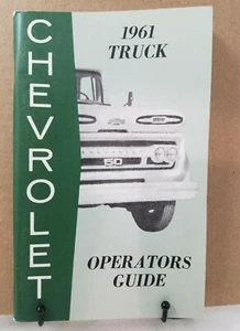 1961 CHEVROLET TRUCK OWNERS MANUAL REPRINT LIGHT MEDIUM HEAVY DUTY - Imagen 1 de 1