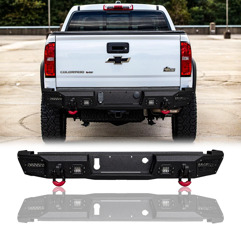 Vijay For 2015-2022 Chevy Colorado Steel Front/Rear Bumper W/Winch Plate&Lights - Image 1 of 4