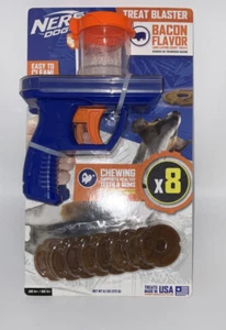 NEW SEALED Nerf Dog TREAT BLASTER Gun USA MADE Bacon Discs RARE HARD TO FIND - Picture 1 of 3