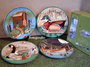 Wilson & Wilson Vintage Dessert Salad Plates Set 4 by Gibson BNIB - Picture 1 of 3