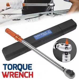 Heavy Duty Torque Wrench Adjustable Torque Wrench 1/2" Drive Micrometer 60-330Nm - Picture 1 of 19