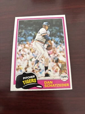 1981 Topps #417 Dan Schatzeder Detroit Tigers NM-MINT SHARP - Image 1 of 2