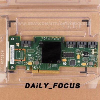 HBA LSI 9212-4i 6G PCIe x8 SAS SATA IT mode P20 629913-003 no Bracket - Image 1 of 4