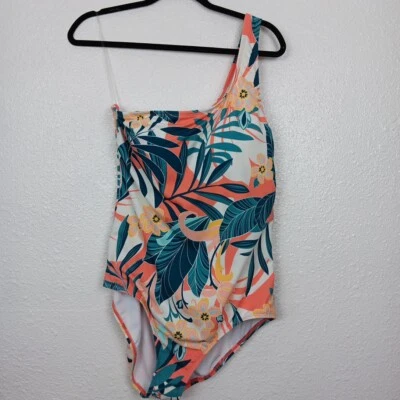 Jantzen Swimsuit Womens Size 16 Tropical Leaves Colorful Bathing Suit - Image 1 of 4