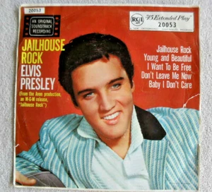 Elvis Presley Jailhouse Rock Import Rock & Roll 60's 7" 45rpm Record EP PS. - Picture 1 of 12