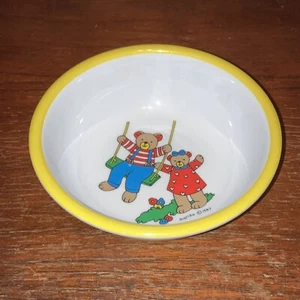 Vintage - Marika - Kids’ Bears Plastic Bowl - 1987 - 80s - Good Shape - Tivoli - Picture 1 of 5