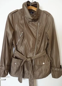EMILIA LAY _ Damen Jacke Übergangslacke Stehkragen Gr. 42 Hellbraun - Bild 1 von 13