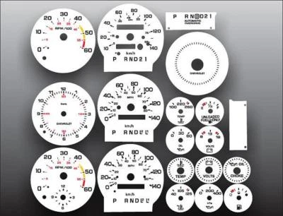 Medidores de cara blanca para Chevrolet Monte Carlo 1978-1985 métrico KPH KMH Foto 1 de 4