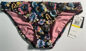 Salt Cove Juniors Black/Multicolor Floral Print Bikini Bottoms Size Medium NWT - Picture 1 of 4