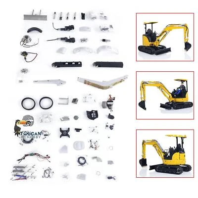 Unassembled KIT LESU 1/14 RC Hydraulic Excavator PC30 Mini Digger Model - Image 1 of 4