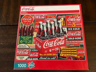 Coca Cola Classic Bottles 1000 Piece Jigsaw Puzzle, Buffalo Games - Image 1 of 3