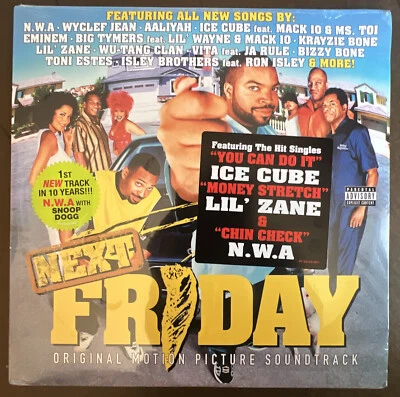 Next Friday Vinyl Lp OST Soundtrack SEALED Hype ICE CUBE NWA Aaliyah Eminem - Image 1 of 2