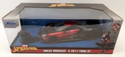 Jada 1/24 Scale 31190 - Spider-Man Spiderman 2017 Ford GT - Miles Morales - Image 1 of 2