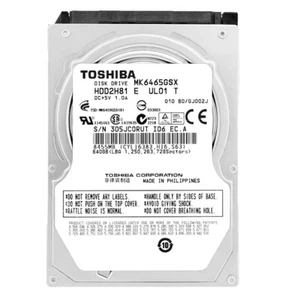 Disque Dur Toshiba 640Gb MK6465GSX 8Mb Cachette 5400Rpm SATA II 2,5 " Pouces - Imagen 1 de 5