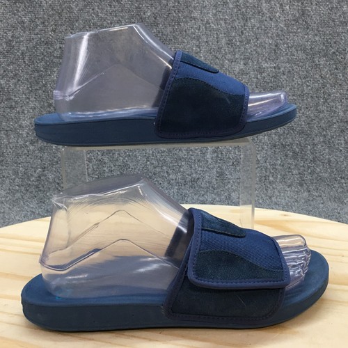 UGG Sandali Gioventù 5 Donna 6 5 Casual Slide Flats 1102712K Blu Pelle Slip On