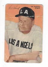 STAN HACK (MANAGER) 1953 MOTHER'S COOKIES #49 LOS ANGELES ANGELS