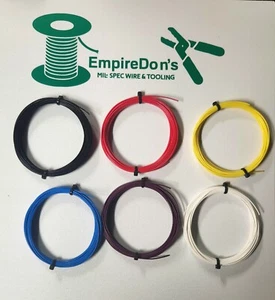 24 AWG Mil-Spec Wire Teflon PTFE Stranded Silver-Plated Assortment  120 ft - Picture 1 of 1