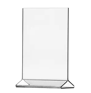 11"W x 17"H Sign Holder Tall Top Load Double Sided Table Tent 2 Pack - Picture 1 of 7