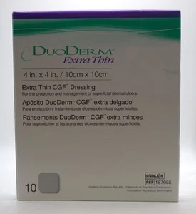 ConvaTec DuoDERM CGF Medicazioni Ferite Extra Sottili 4x4 Confezione da 10 Sterili - Foto 1 di 4