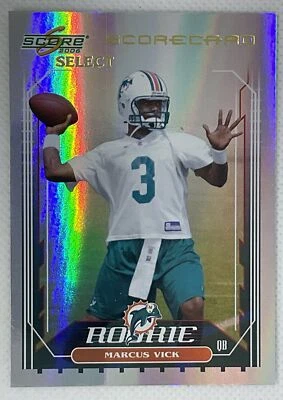 Tarjeta de puntuación 2006 Score Select #402 Marcus Vick/100 Foto 1 de 2