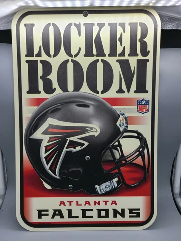 ATLANTA FALCONS LOCKER ROOM 11"x17" PLASTIC SIGN DURABLE POSTER OUTDOOR RATED Cover